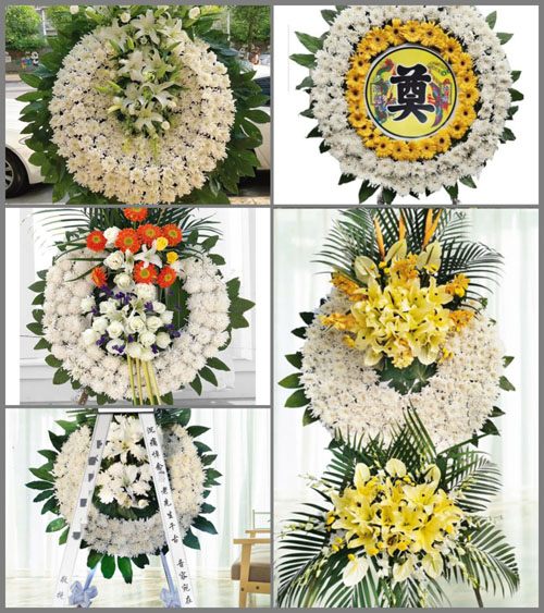 山西忻州五台县灵境乡西湾子村花圈速递